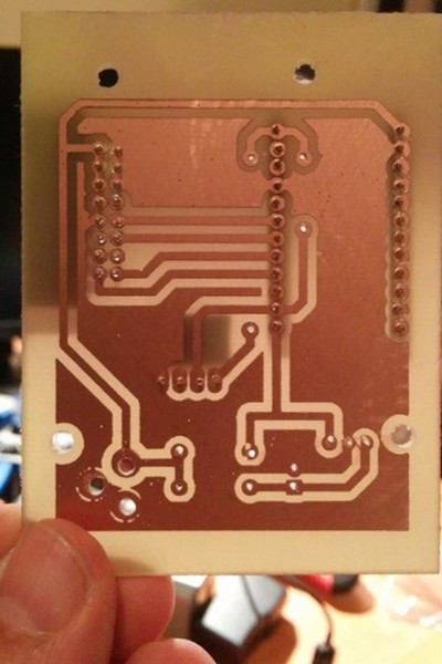 Teaching how to make a printed circuit board